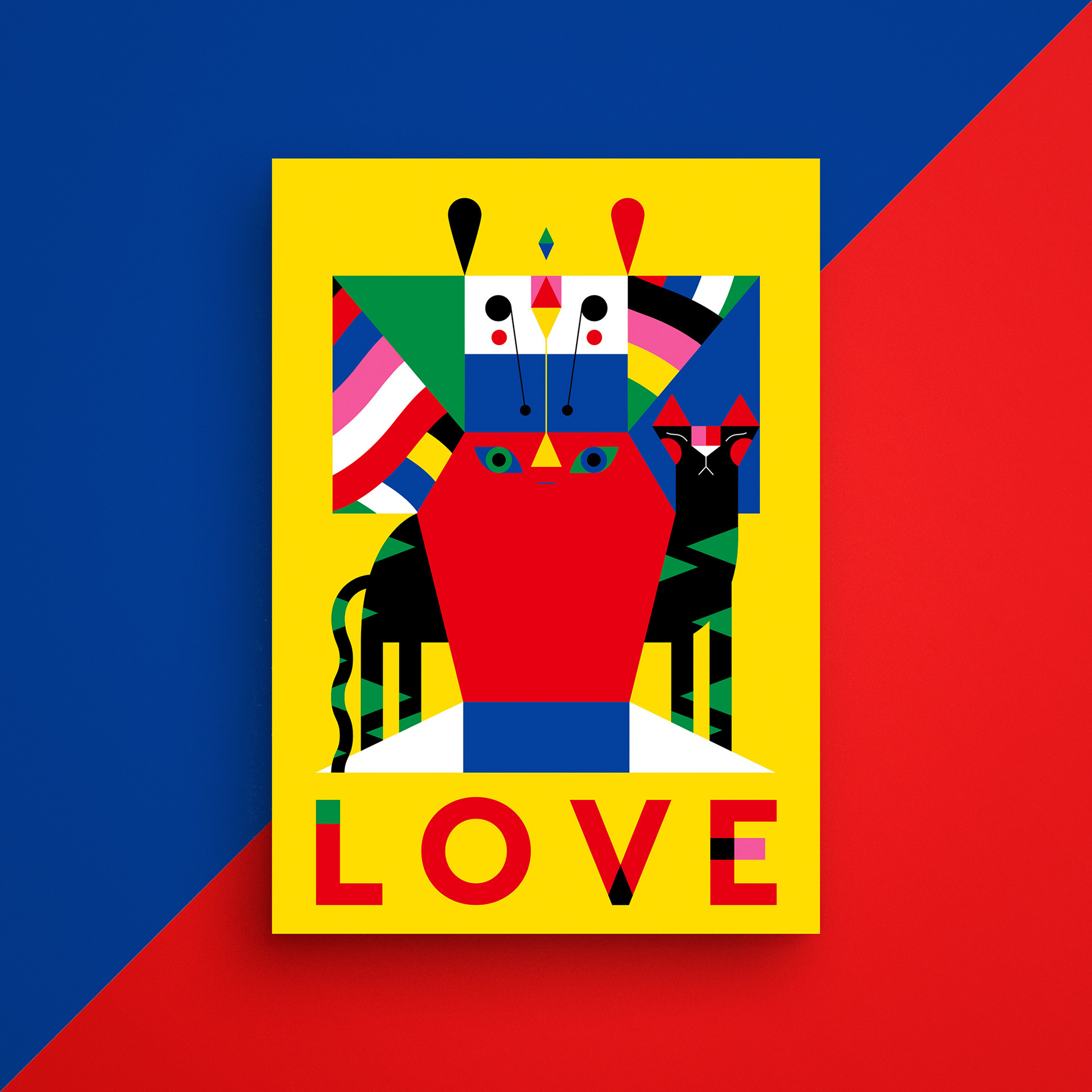 immagine della bozza iniziale di LOVE, il progetto grafico di Camilla Falsini con lo studio Kreativehouse